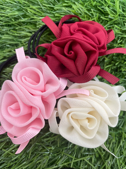 Rose RubberBands/Hair Ties