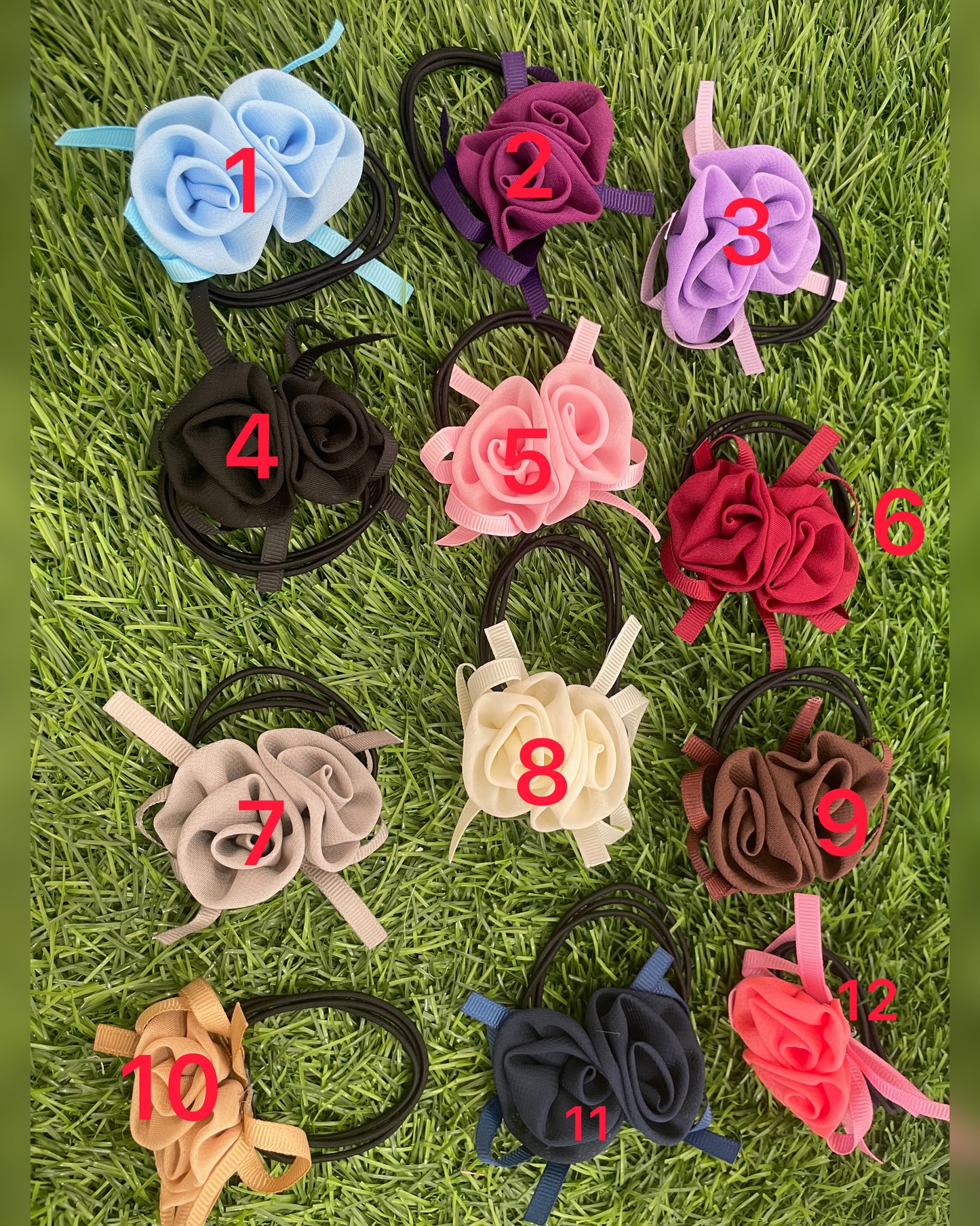 Rose RubberBands/Hair Ties