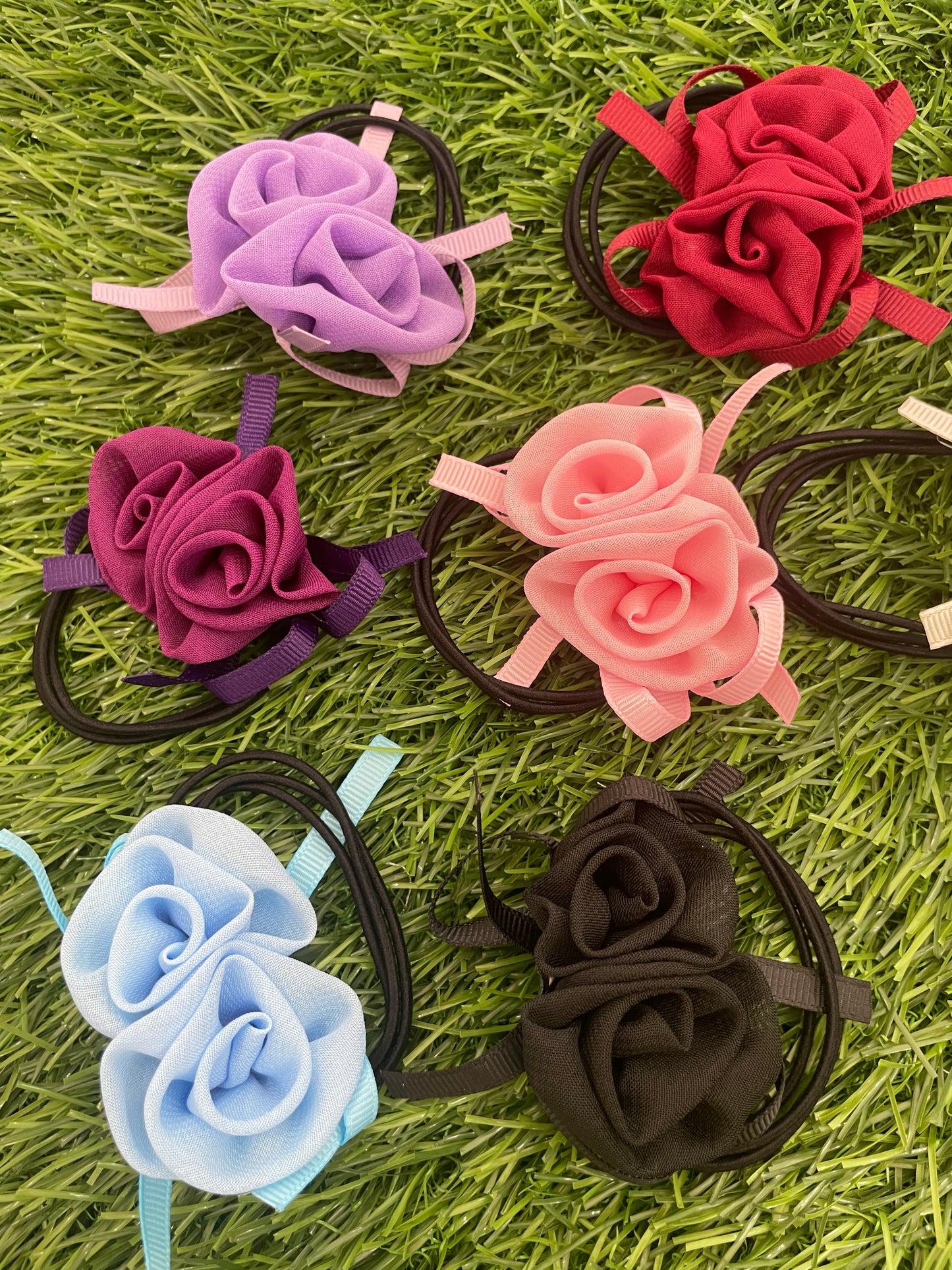 Rose RubberBands/Hair Ties