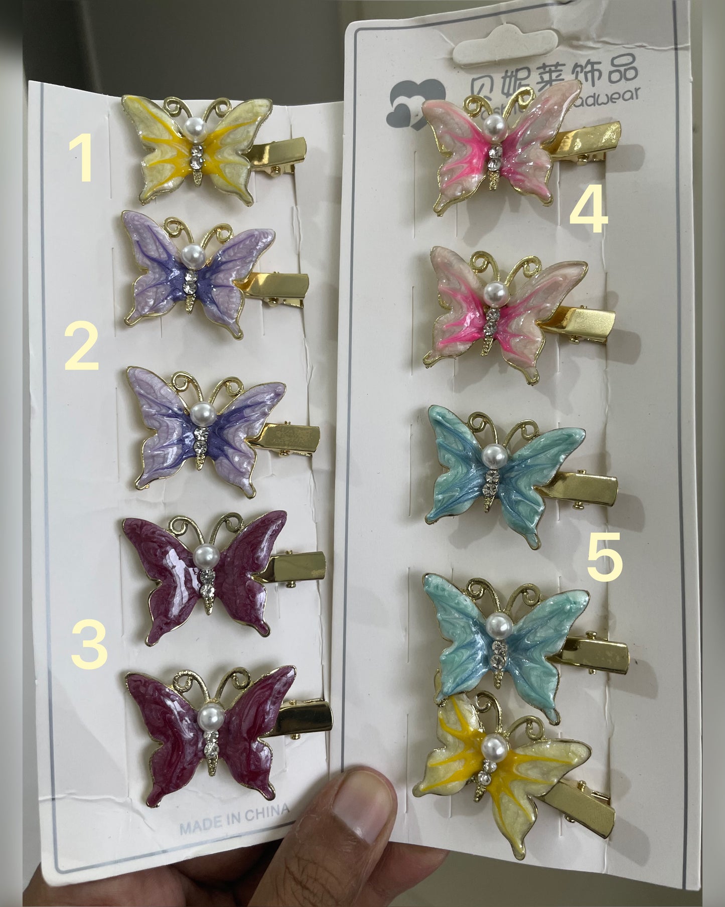 Butterflies Hair Pins