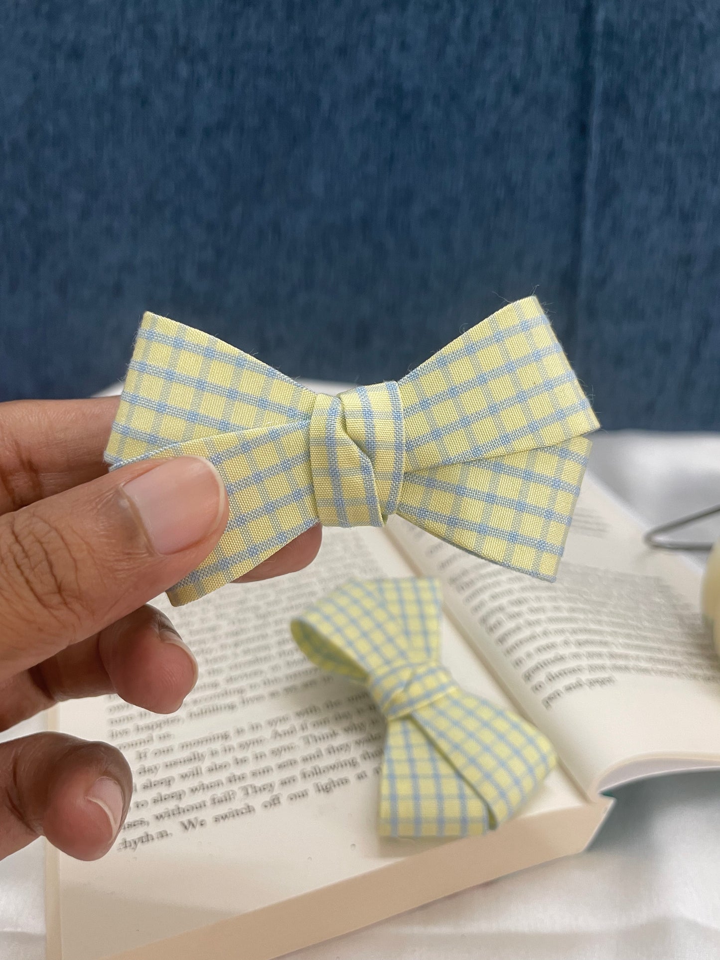 Lemon Pastel Hair Bow