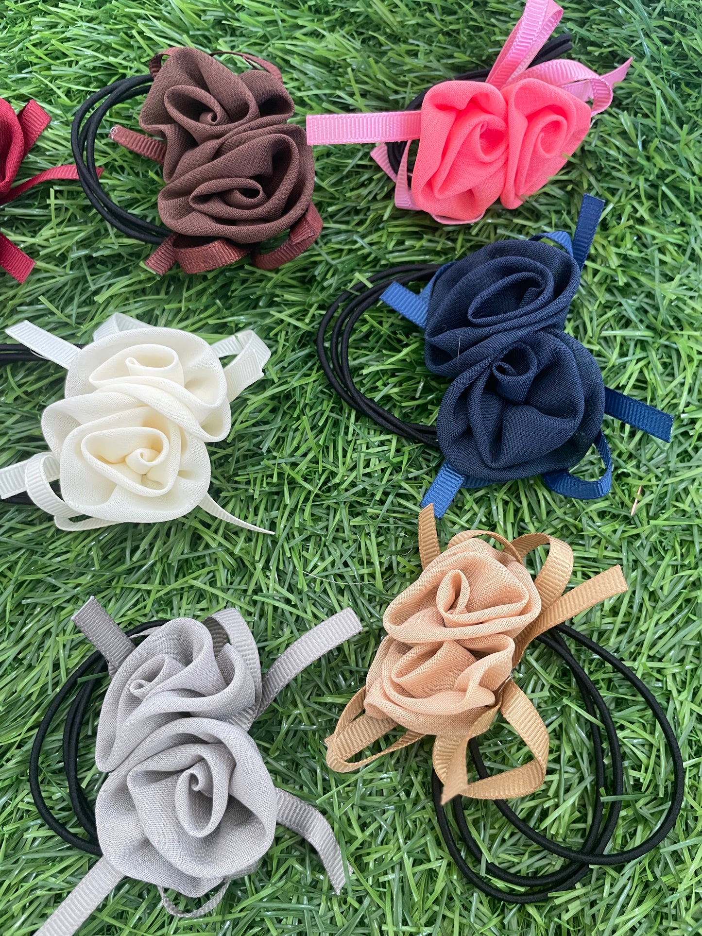 Rose RubberBands/Hair Ties