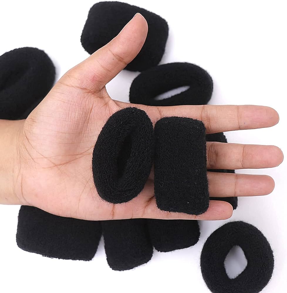 Black Cotton Soft Elastic Rubber Bands