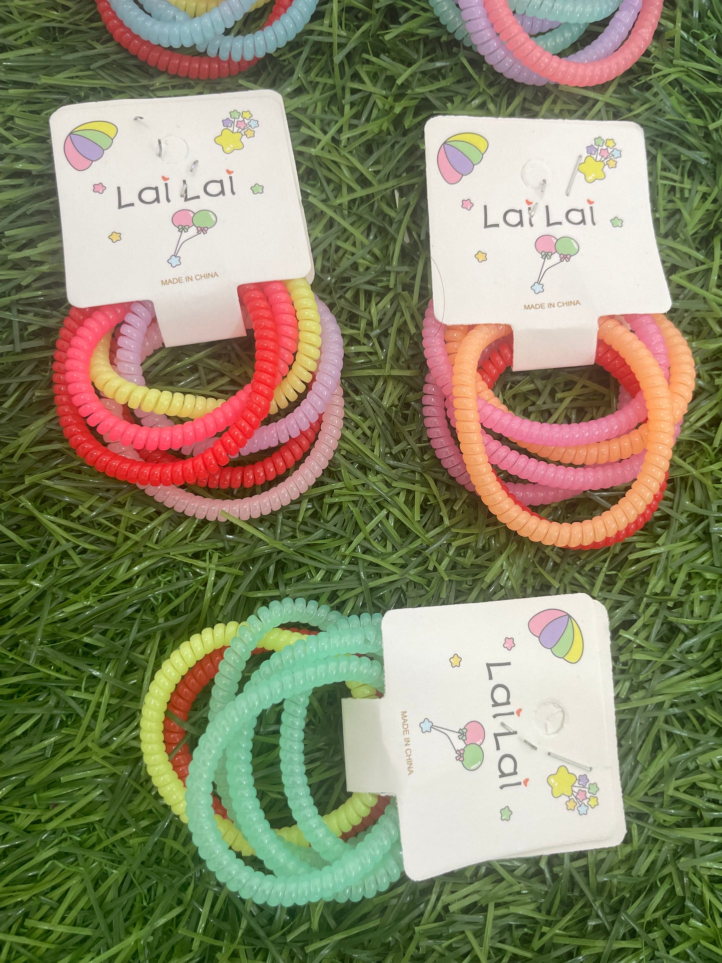 Multi Colour Spiral Hair Ties